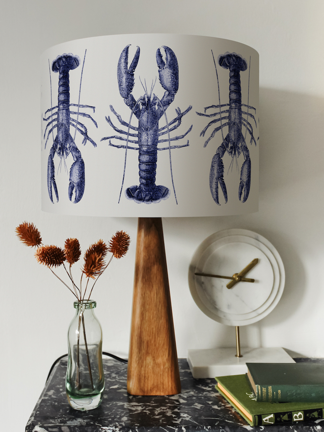 Mountain and Molehill – Blue Lobster Lampshade lifestyle