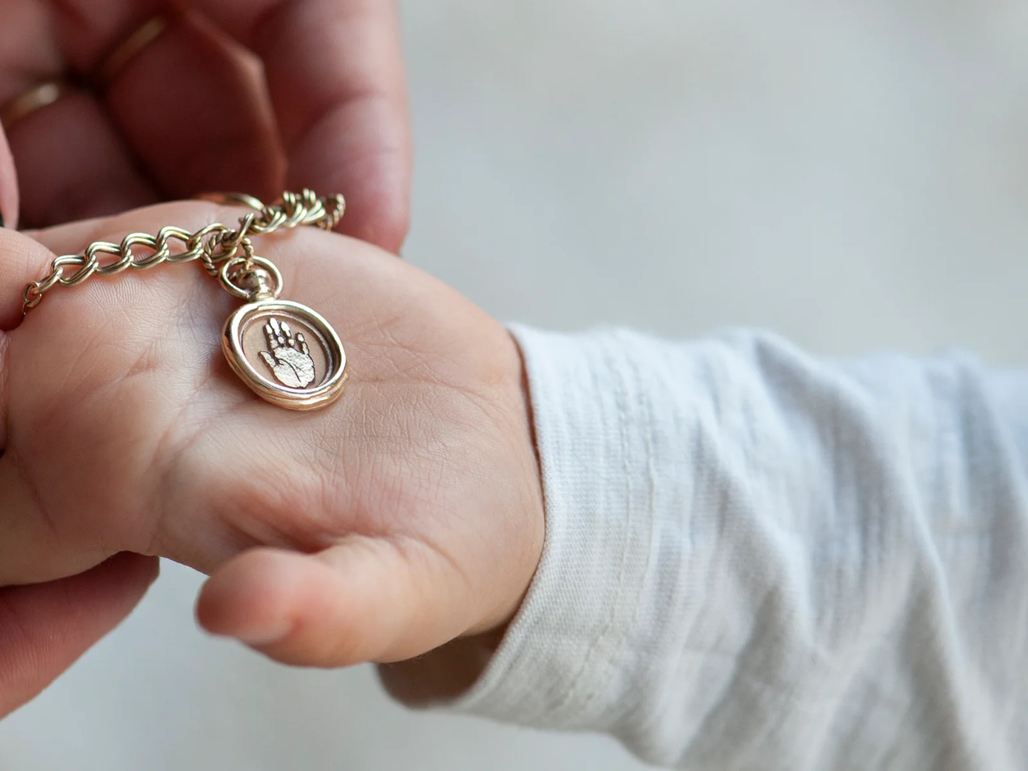 Hand imprint charm
