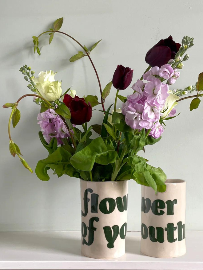 Flower Of Youth Stoneware Vase