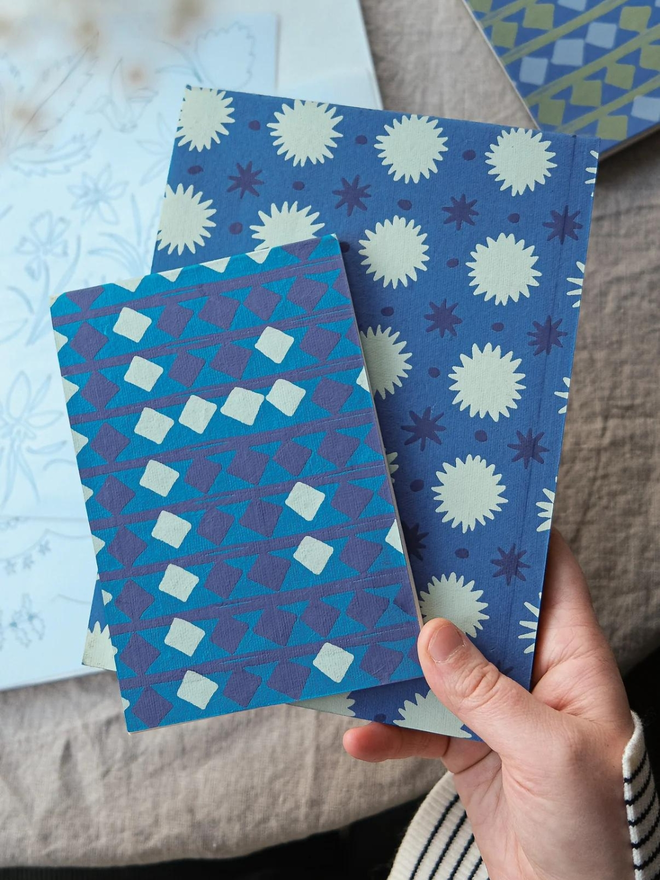 Blue Recycled Paper Sketchbook