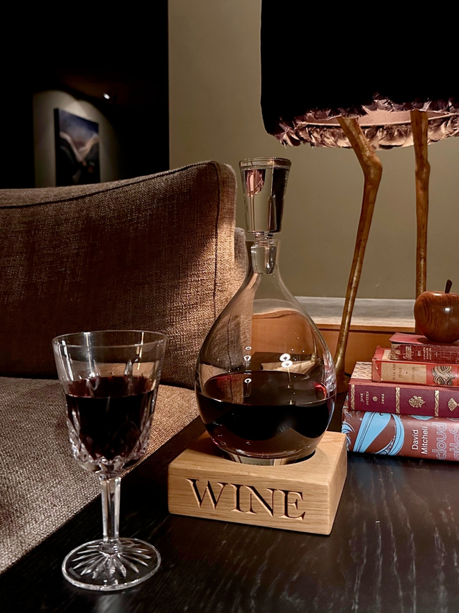 Wine Coaster With Decanter 