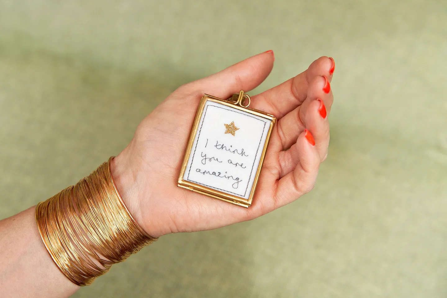 Personalised tiny framed note