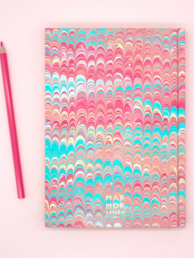 Marbled Journal - Pastels Colour