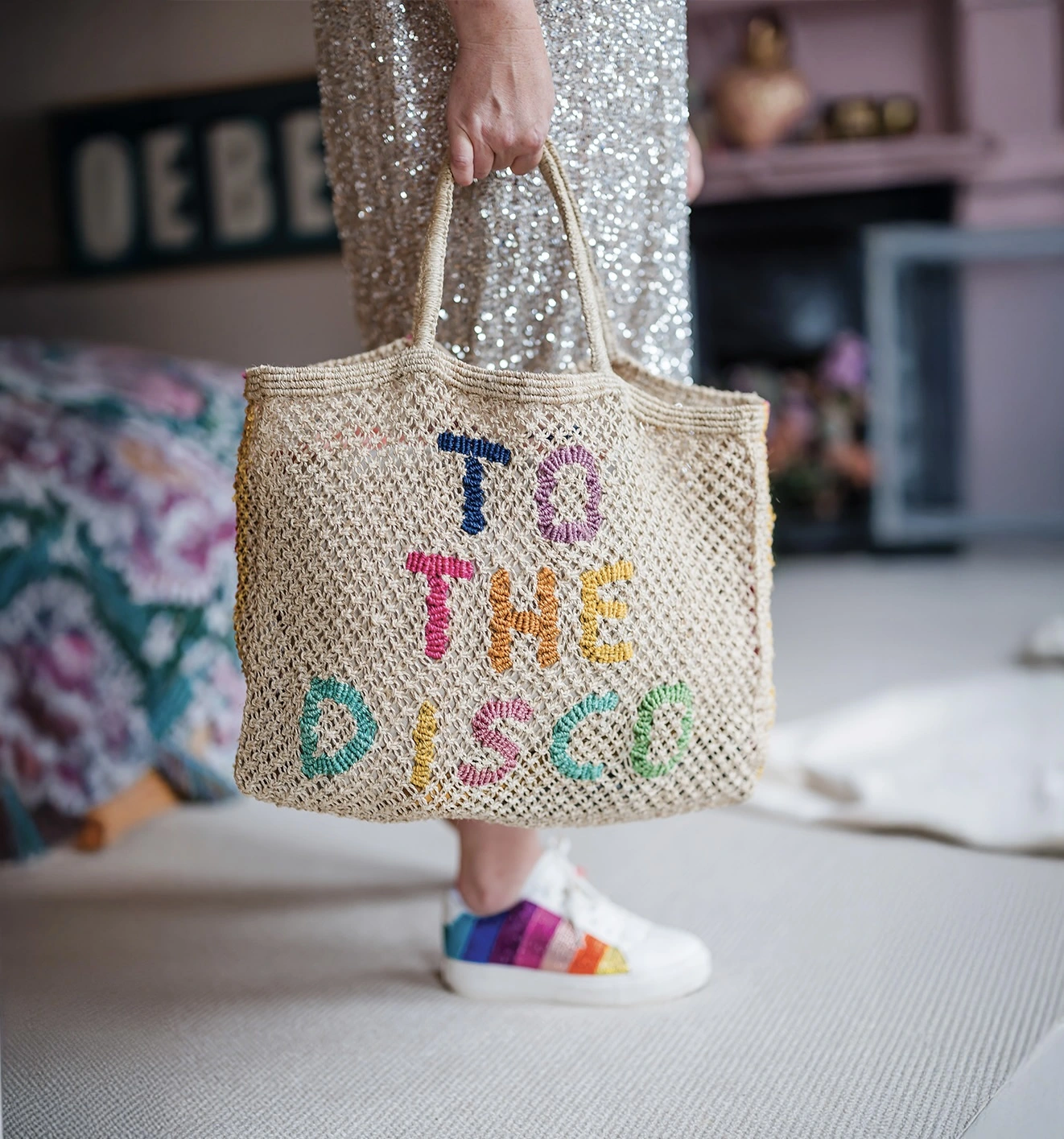 To the disco jute bag