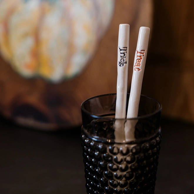 Trick or treat straw