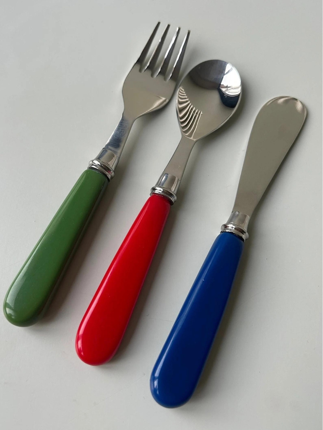 Colourful Vintage Inspired Children's Cutlery Set