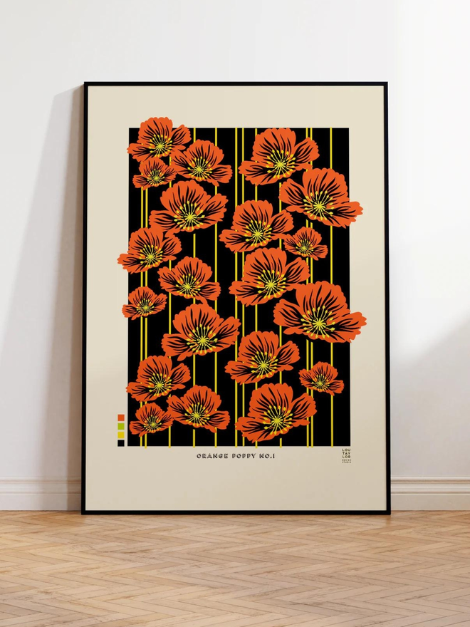 orange poppy Giclee print