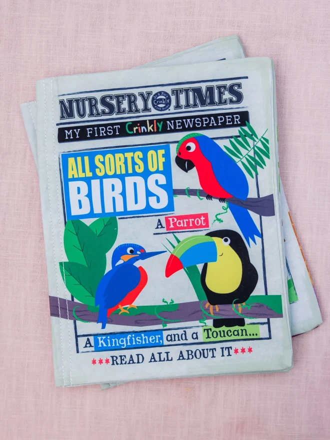 Birds Rhymes Crinkly Newspaper