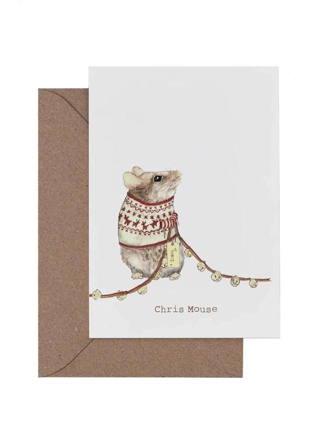 'Chris Mouse' Christmas Card