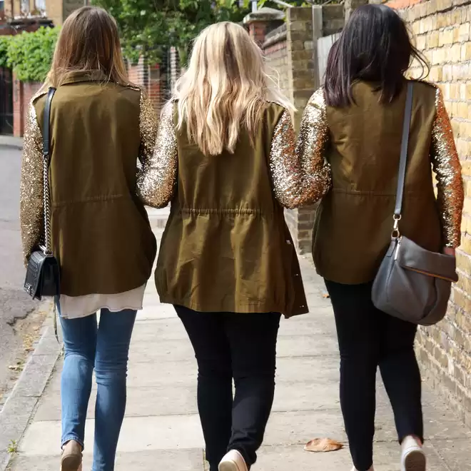 Glitter jackets girl gang 