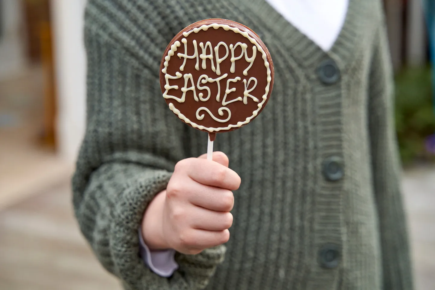 Easter chocolate lollipop