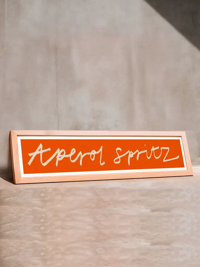 'Aperol Spritz' Panoramic Art Print 