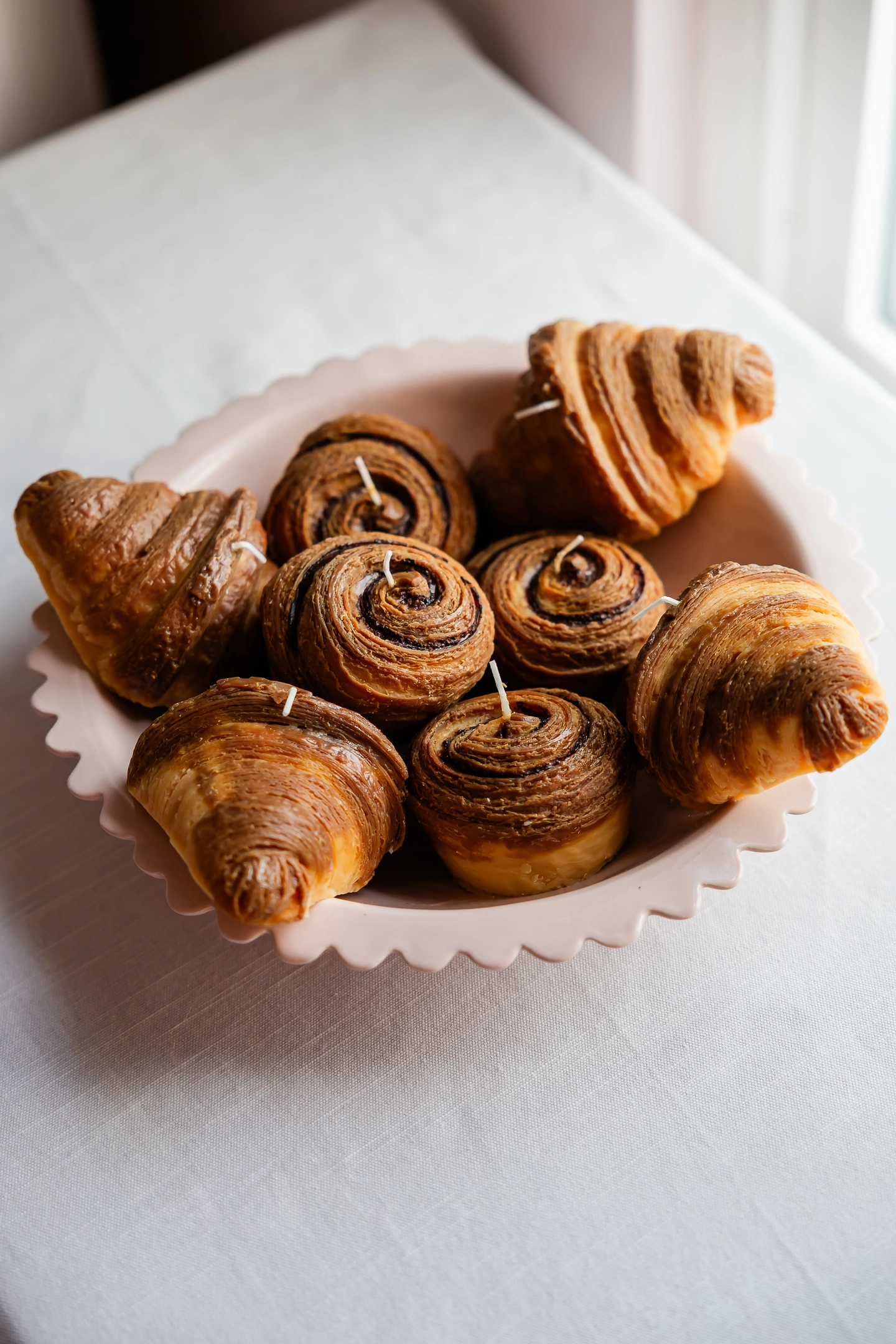 Croissant candle