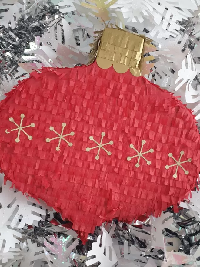 Red Bauble Pinata