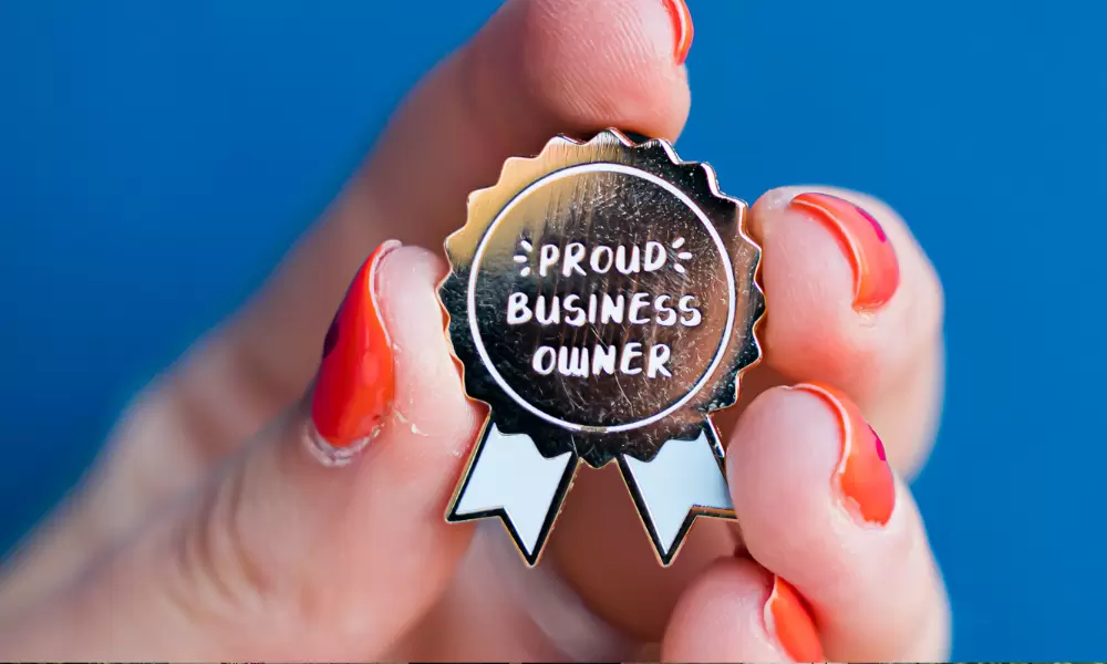 'Proud business owner' badge