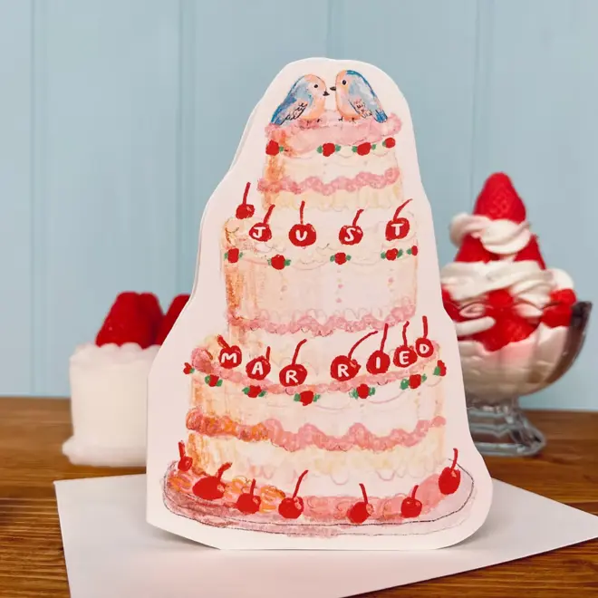 Wedding cake card