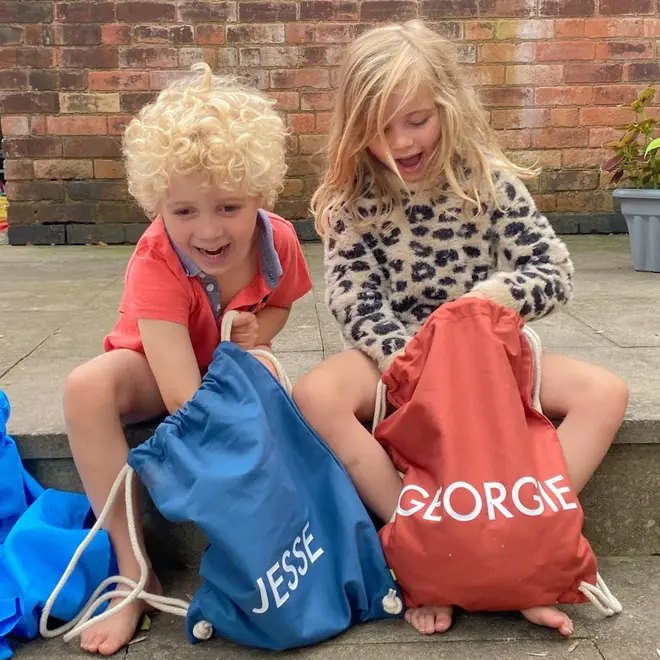 Back to school personalised pe bag for kids