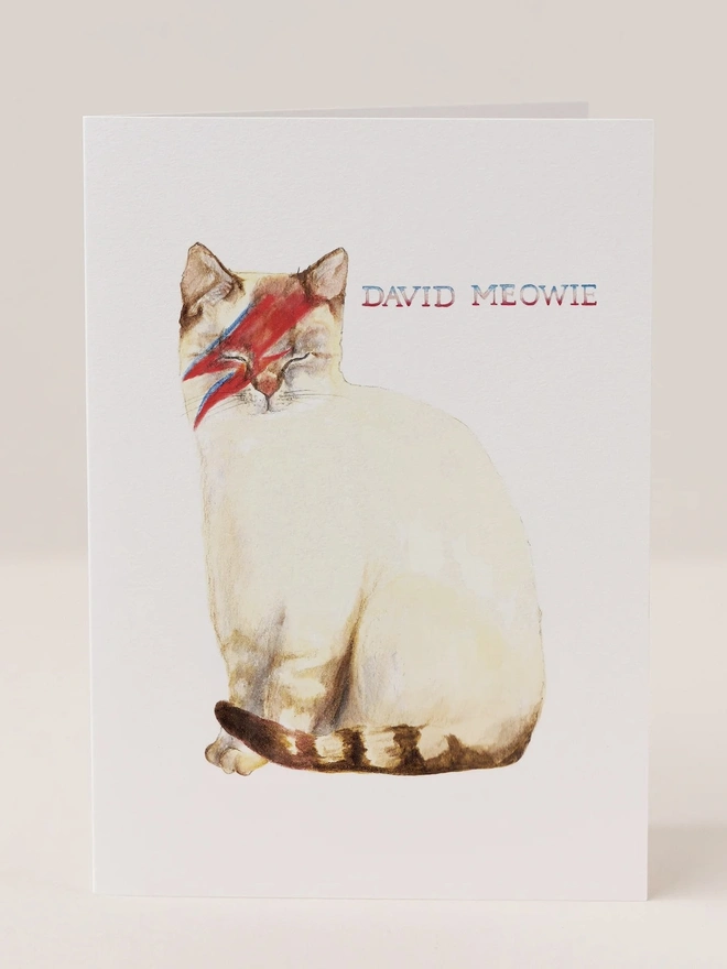 'David Meowie' Card