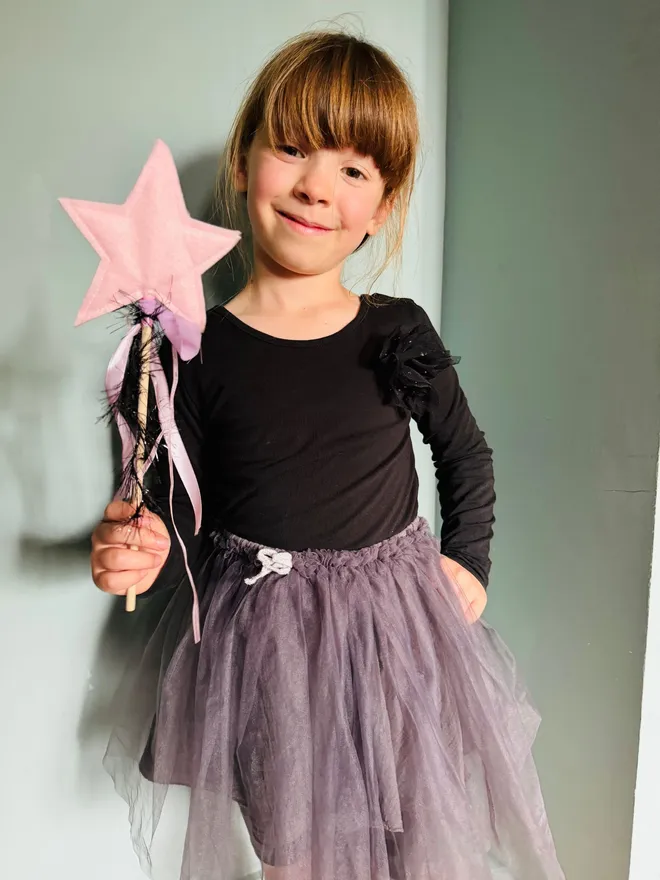 Felt star wand Halloween star wand pink star wand star wand felt Halloween fancy dress party wand kids wand