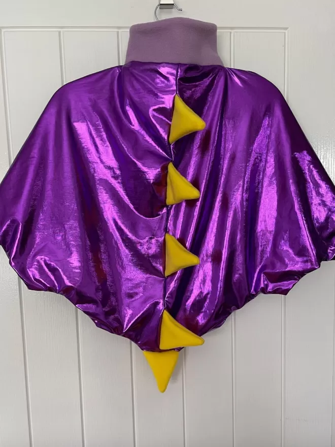 Purple Dinosaur Dragon Dress Up Wings Cape