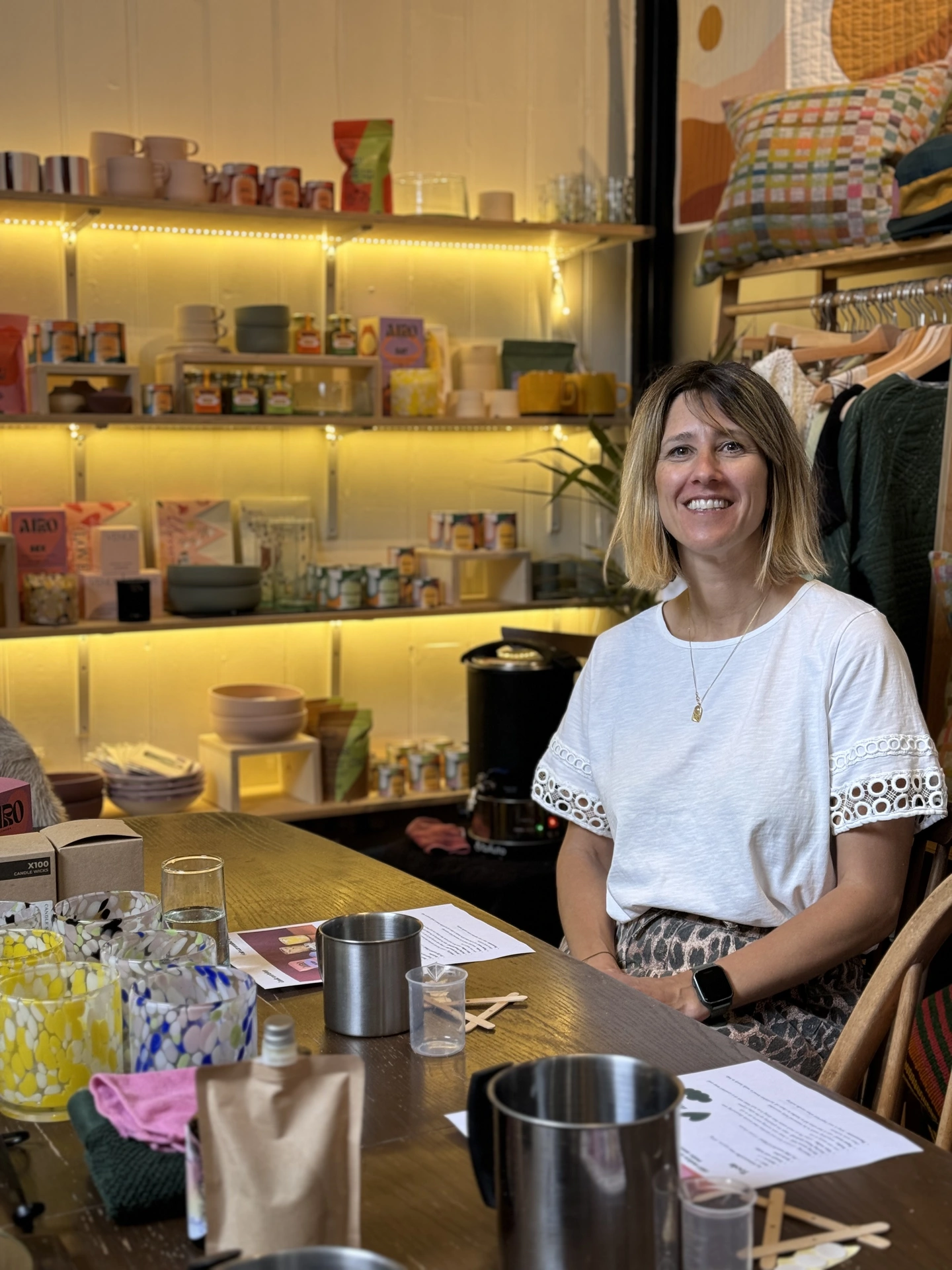 Aromatherapist and candle maker, Lisa Founder of Airo Aromatherapy