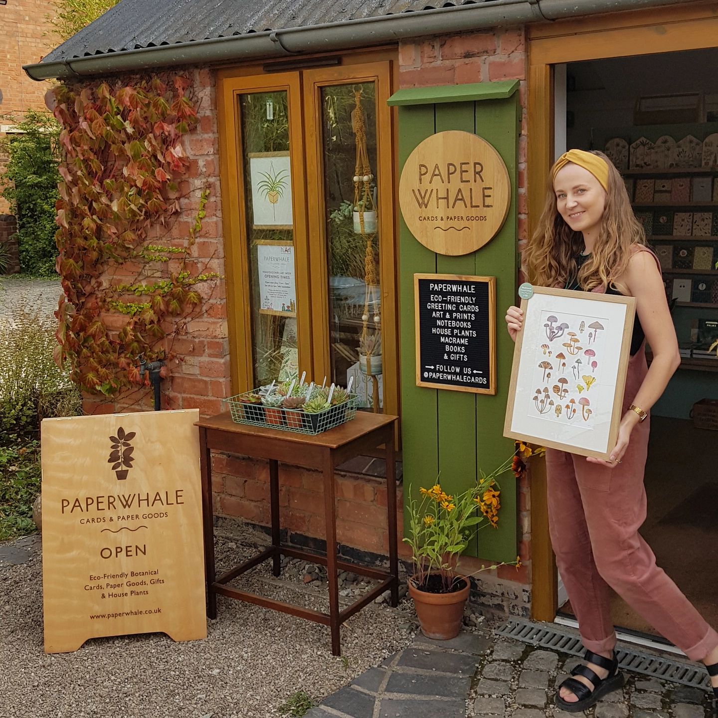 Lianne Harrison owner of Paperwhale Cards 