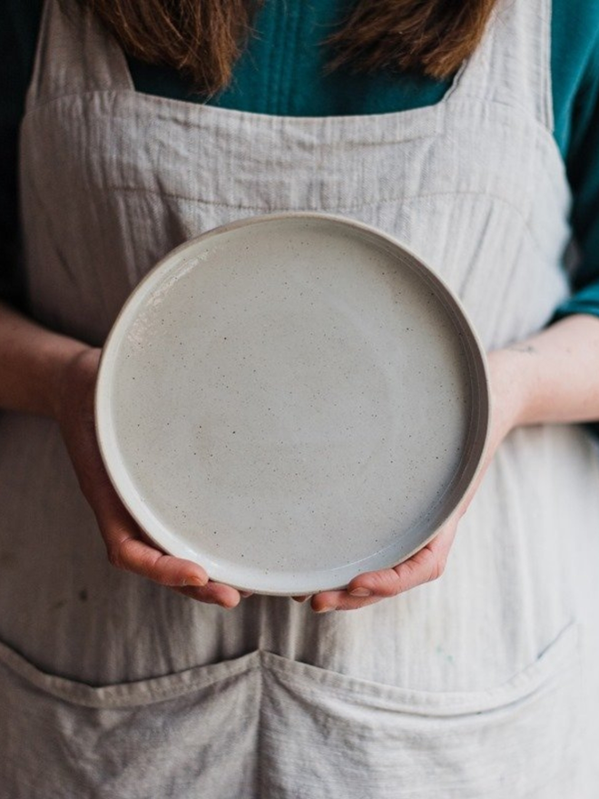 white ceramic dinner plate