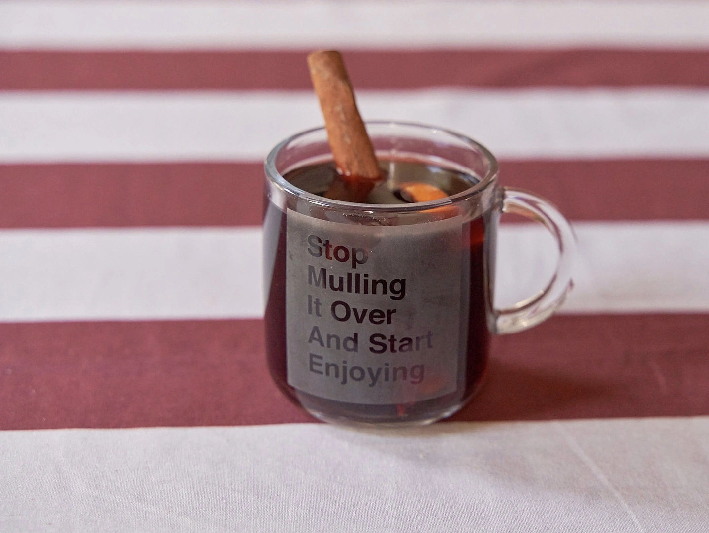 Stop mulling it over mulled wine Christmas mug
