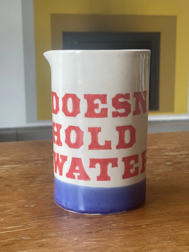 Doesn't Hold Water Stoneware Jug