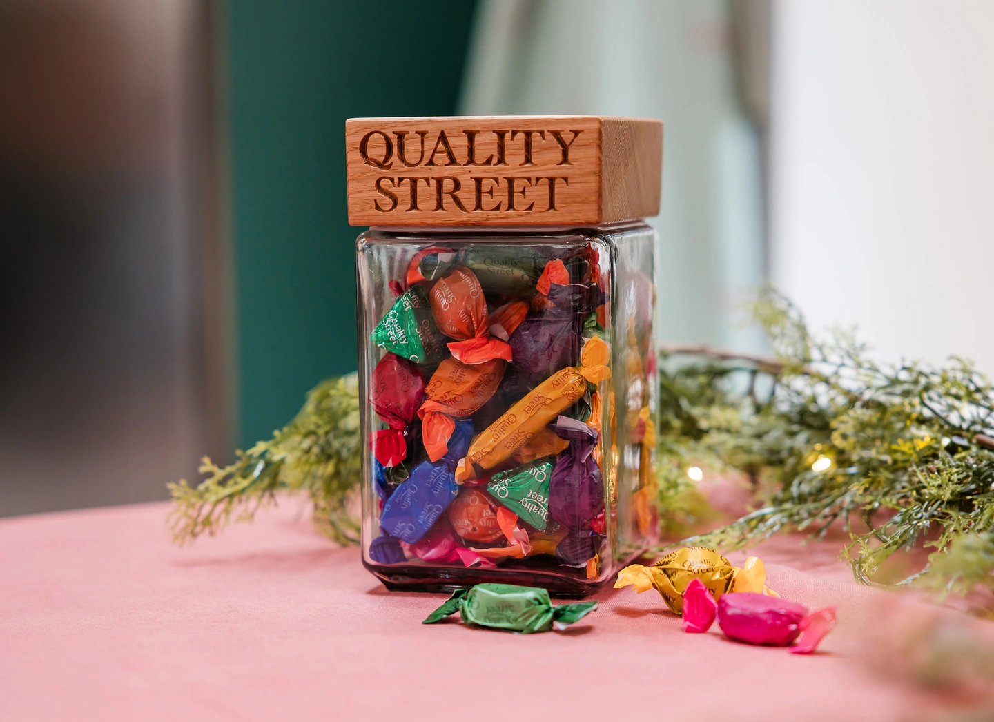 Quality street jar