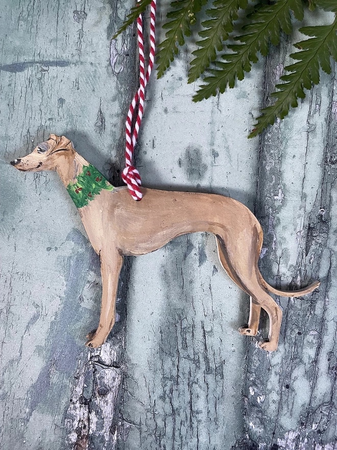 Whippet store christmas decoration