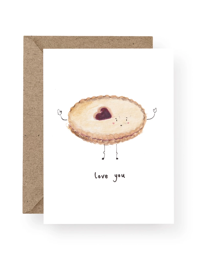 Jammy Dodger Love you Valentine's Day Card