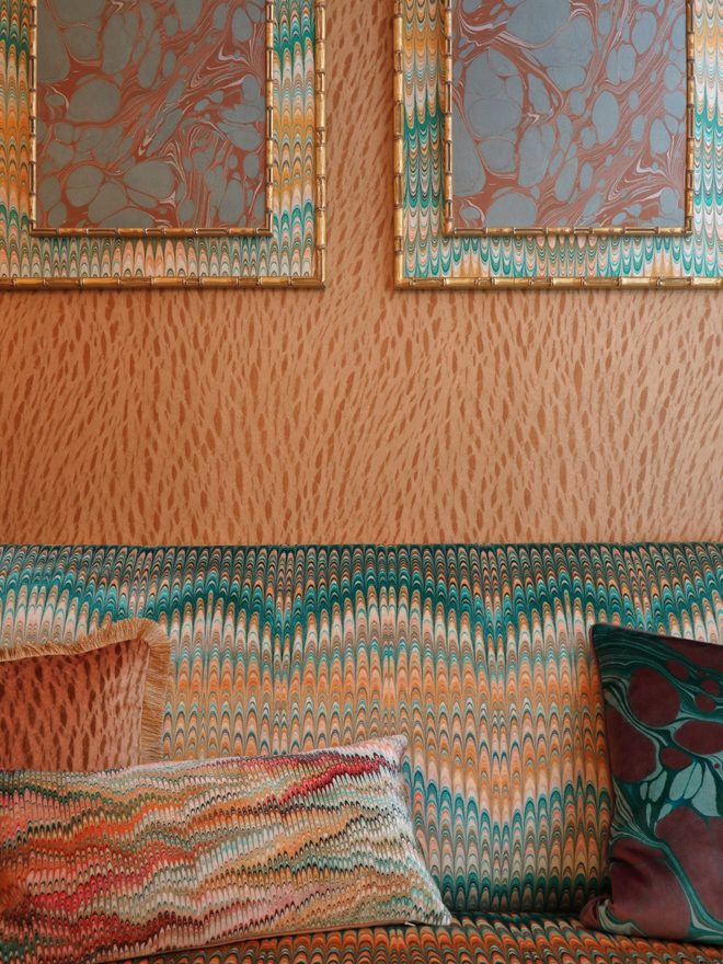 patterned handmade wallpaper