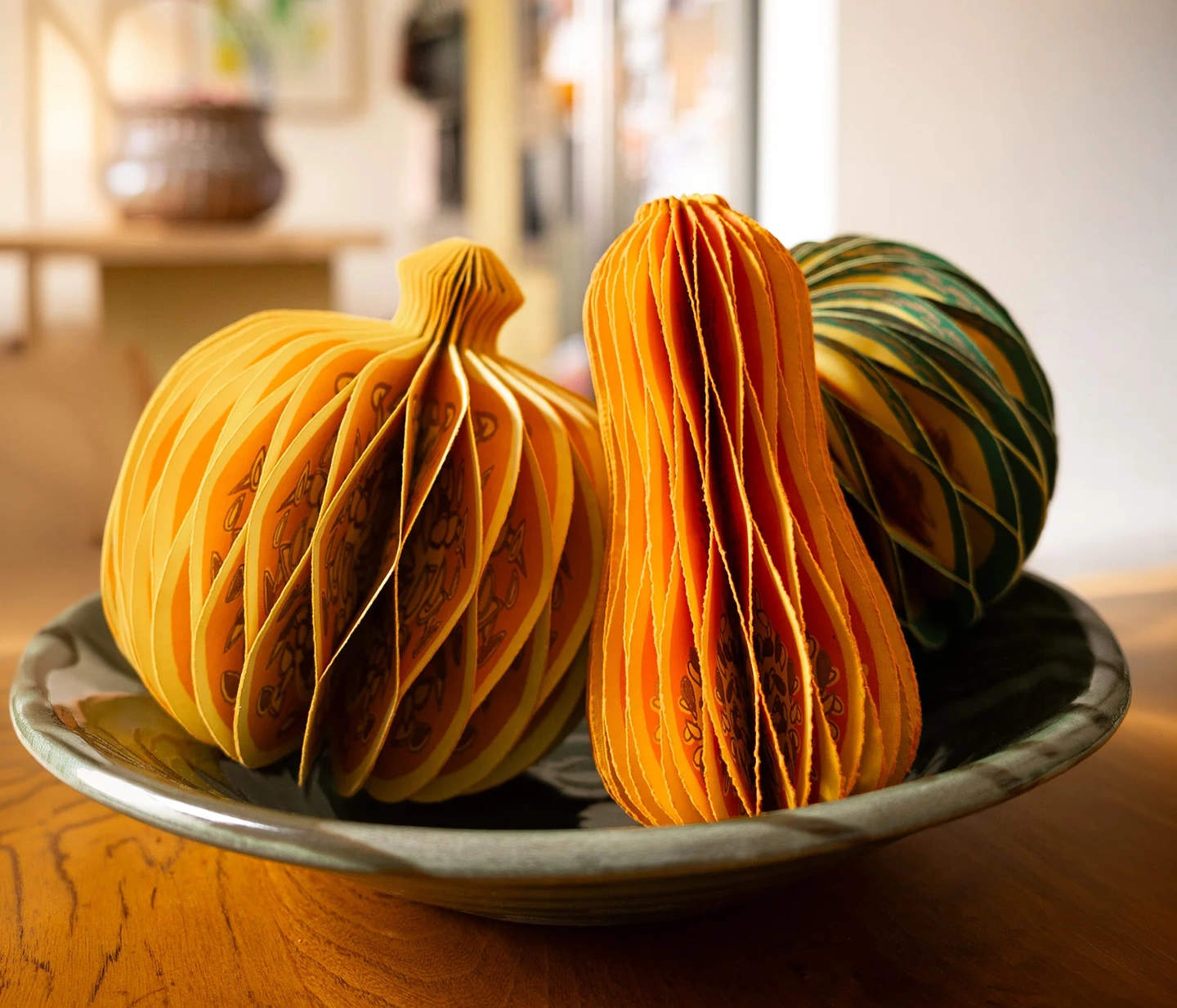 Honeycomb pumpkin vegetable decorations