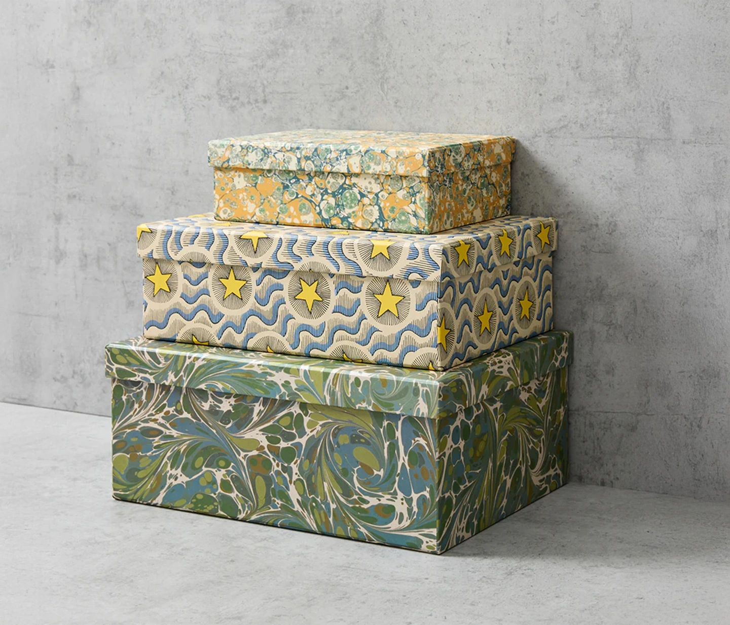 Designer paper storage box