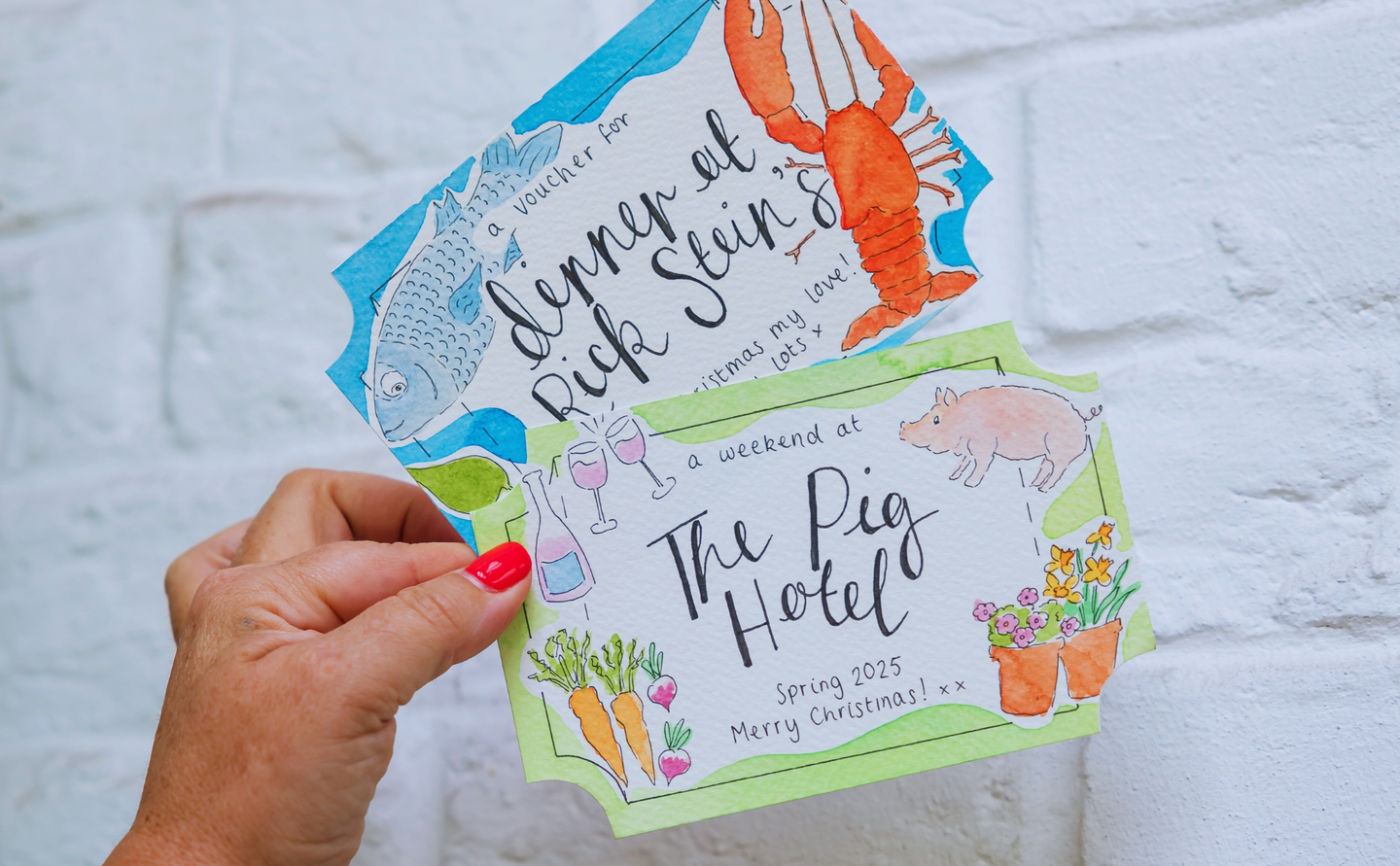 Watercolour gift voucher