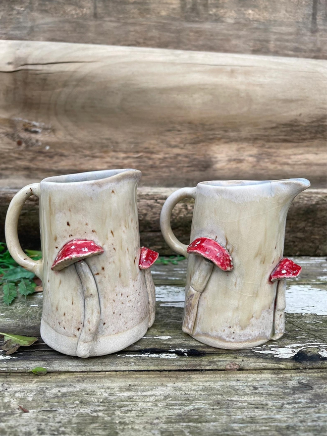 Ceramic Mushroom Jug / Vase