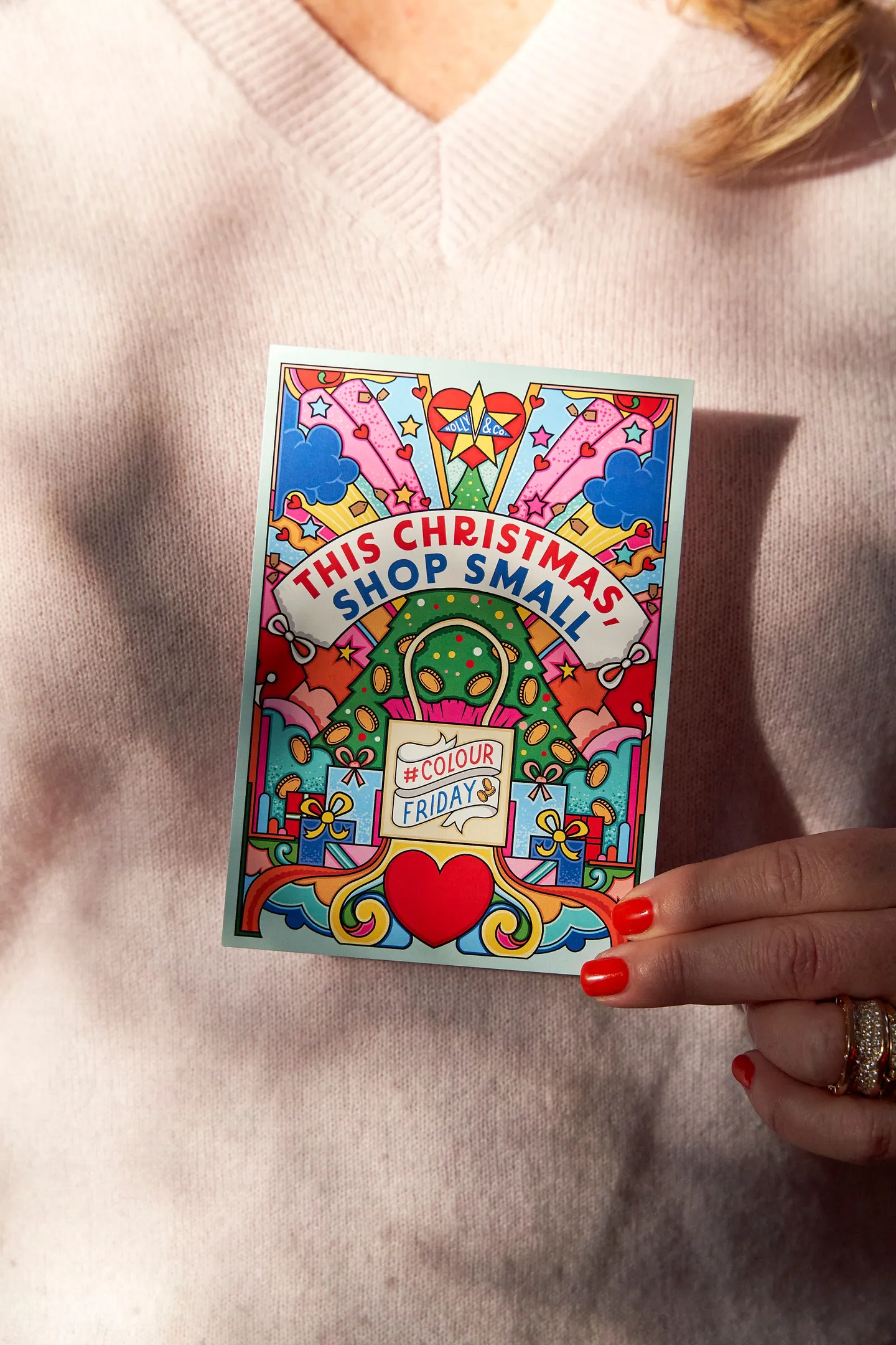 Colour Friday shop small campaign poster