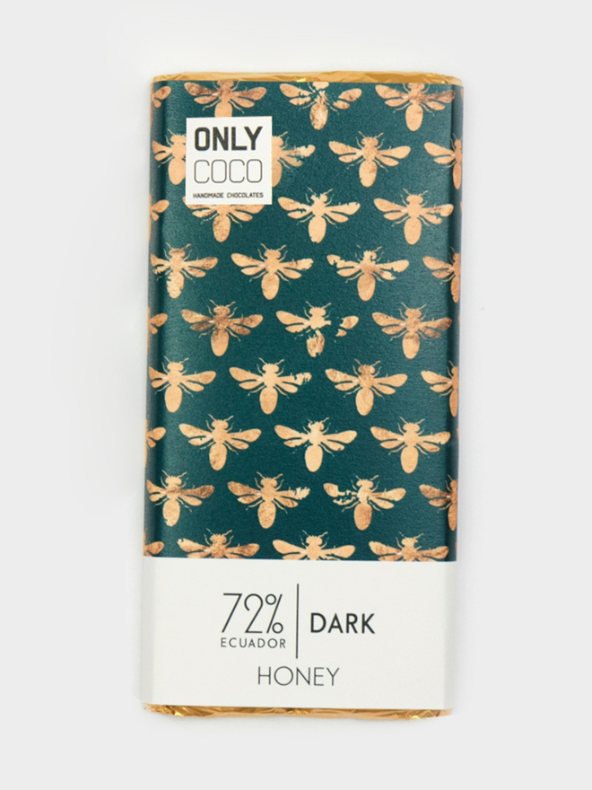 Honey Dark Chocolate Bar - 72% Ecuadorian