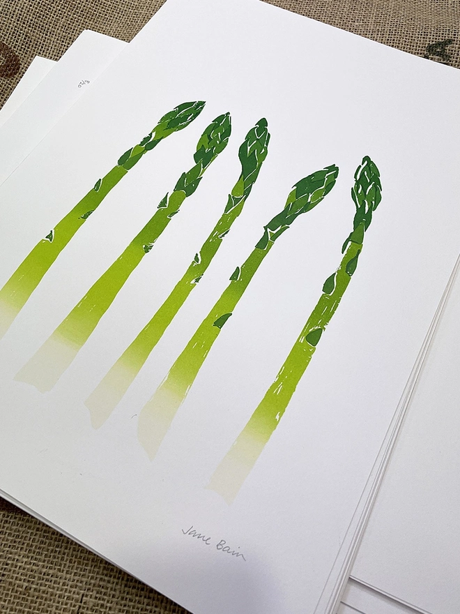 Asparagus Screenprint