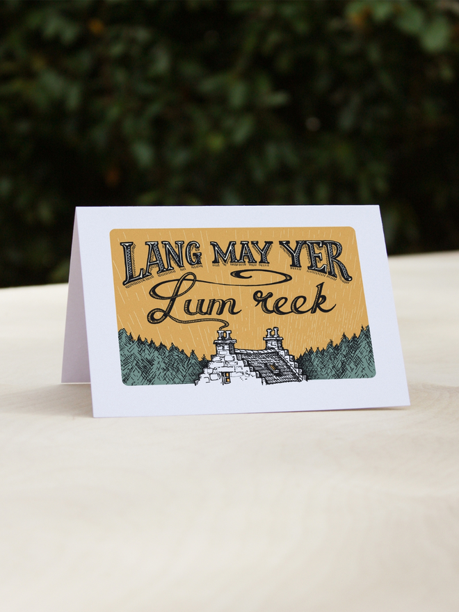 lang may yer lum reek blank inside card