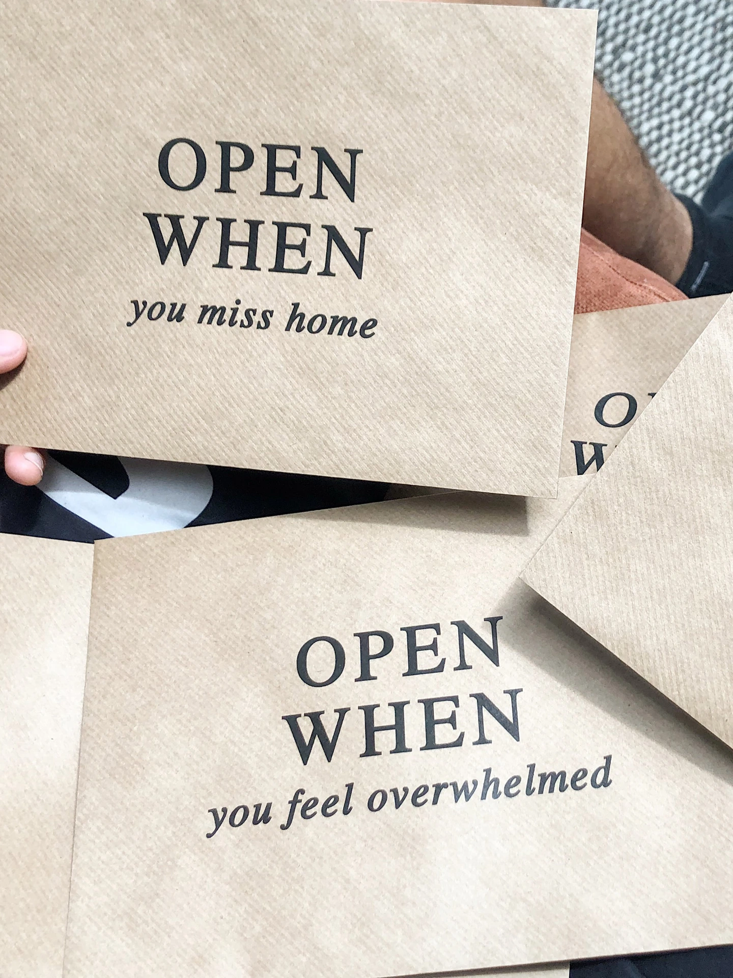 Open When Envelopes for University