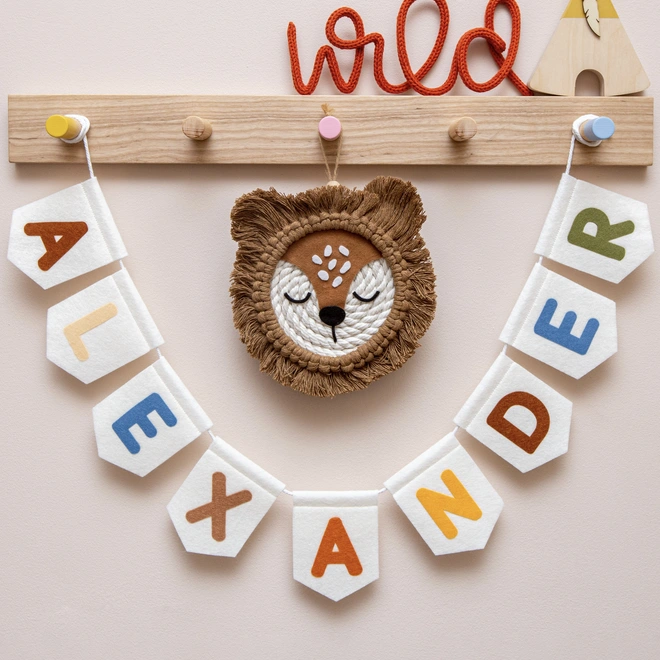 Personalised kid's name bunting