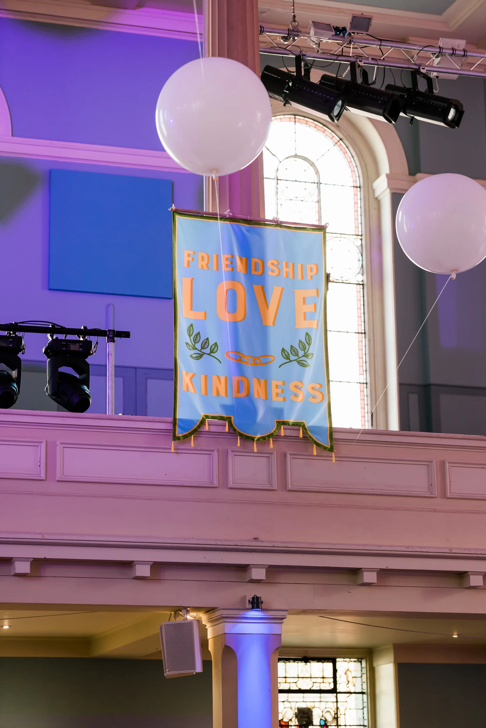 Friendship love and kindness banner at the Congregation of Inspiration