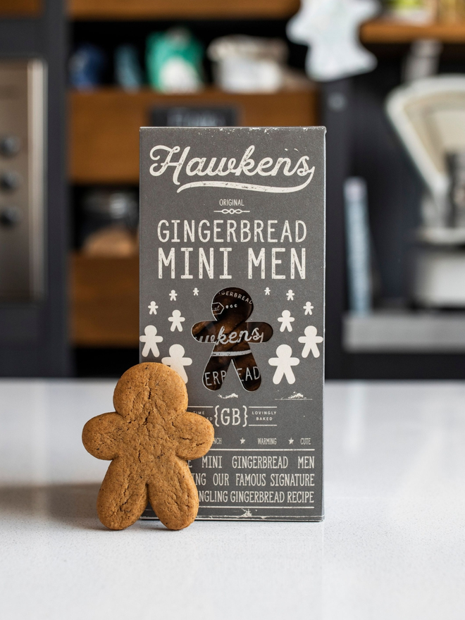 artisan mini gingerbread man with packaging