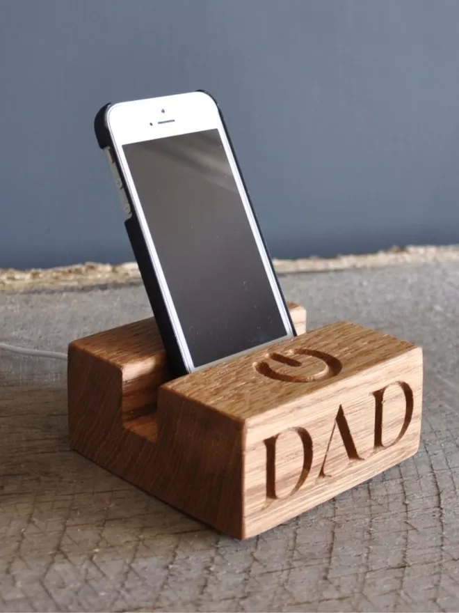 Dad phone stand