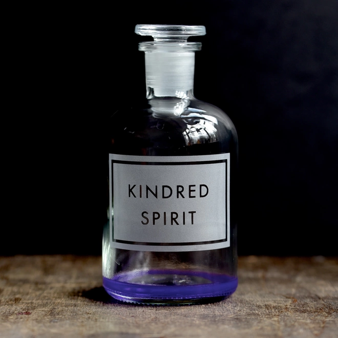 'Kindred spirit' apothecary bottle, by Vinegar & Brown Paper