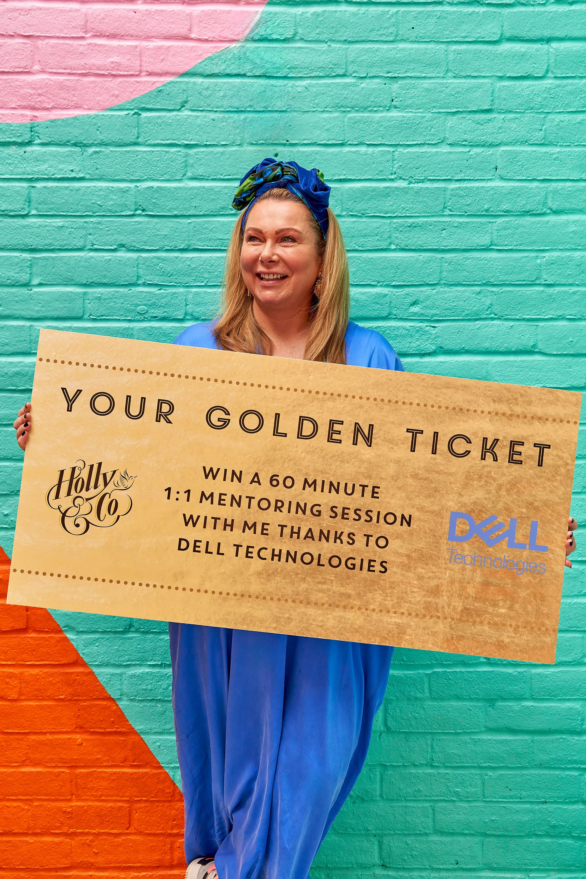 Holly with golden ticket