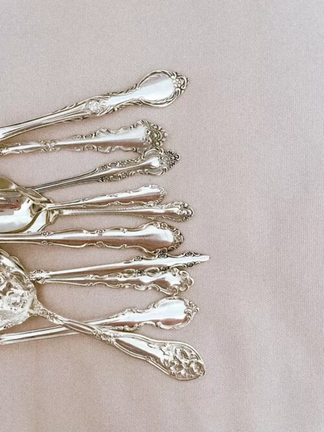 You & Me, spooning since "date" Vintage Engraved Spoon