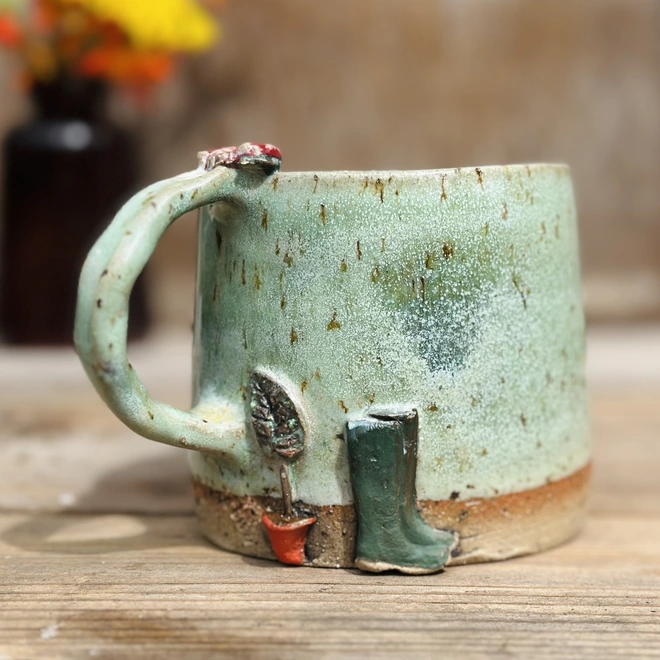 Personalised ceramic gardener mug